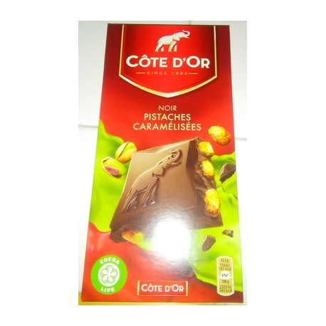 Tablette 200G Chocolat Bloc Noir Pistach Cote D Or