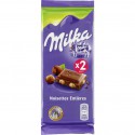 Lot 2X100G Tablette Chocolat Noisette Milka