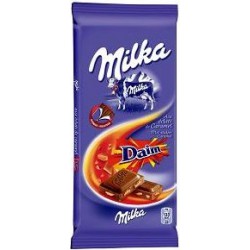 Tablette 100G Chocolat Lait Daim Milka