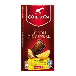 Cote D Or Chocolat Citron Gingembre Tablette 150G