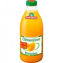 Bouteille 1L Pet Jus Clementines Andros