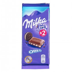 Milka Milka Chocolat Lait Avec Biscuit Oreo 2X100G