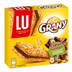 Pq 120G Barre Coeur Fondant Chocolat/Noisette Grany