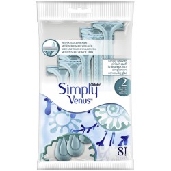 8 Rasoirs Jetabables Simply Venus Gillette
