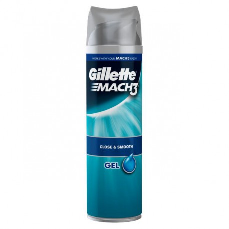Gillette Mach 3 Gel Close And Smooth 6X200Mls