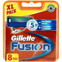 Pochette 8 Lames Fusion Manu. Gillette