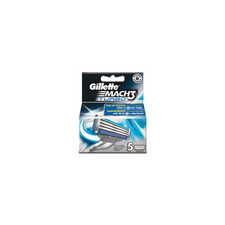 Pochette 5 Lames Mach3 Turbo Gillette