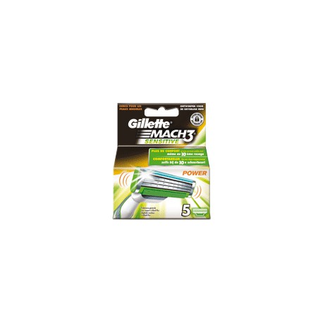 Pochette 5 Lames Mach3 Sensitive Gillette