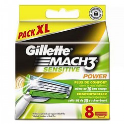 Pochette 8 Lames Mach3 Sensitive Gillette