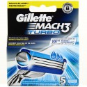 Gilllete Lames Mach3 Turbo X5