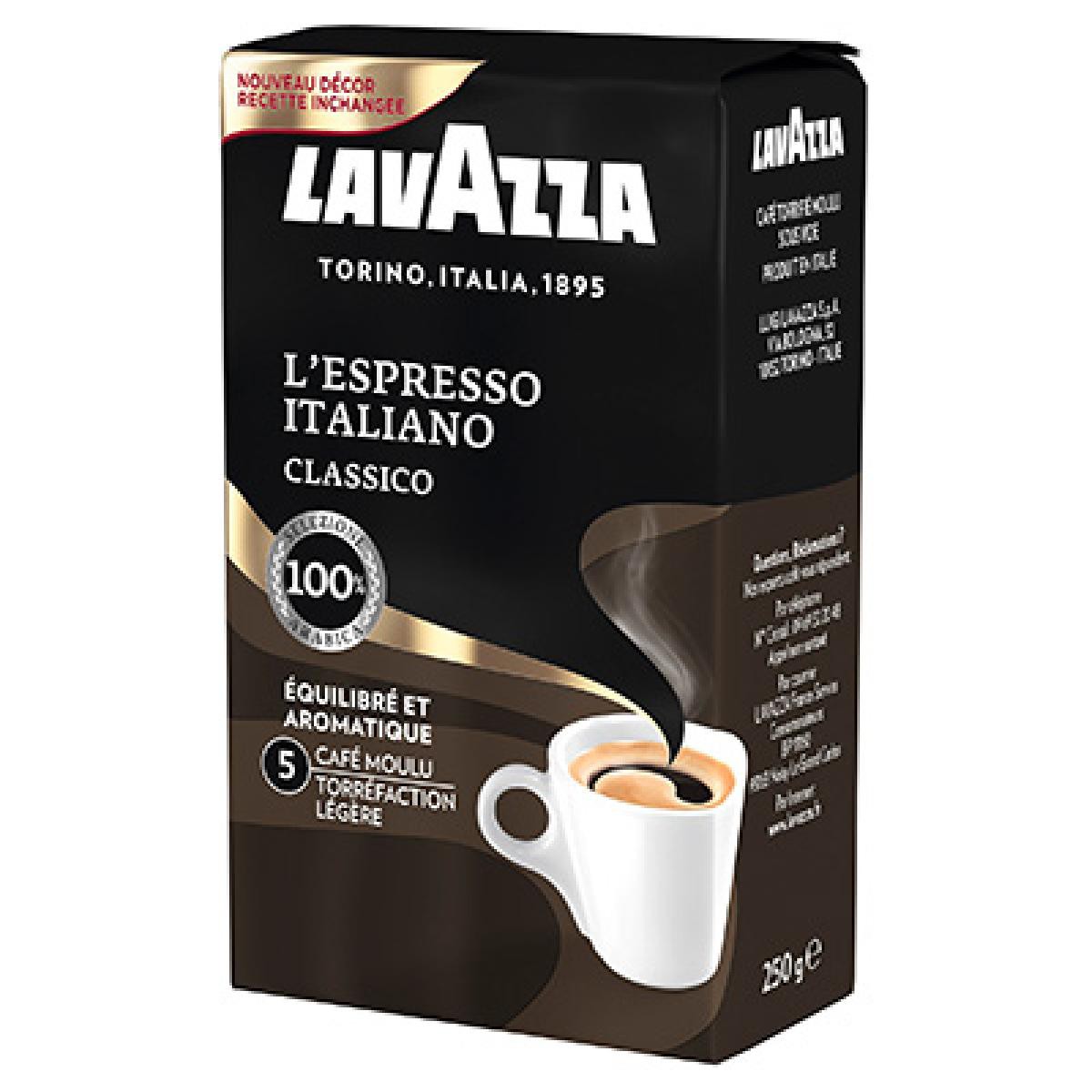 Lavazza Espresso Italiano Moulu 250G - DRH MARKET Sarl