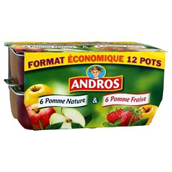 Andros Dessert Fruit 6 Pomme + 6 Pomme/Frase 1,2Kg