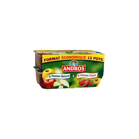 Andros Dessert Fruit 6 Pomme + 6 Pomme/Frase 1,2Kg
