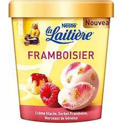 440Ml Glace Framboisier La Laitiere