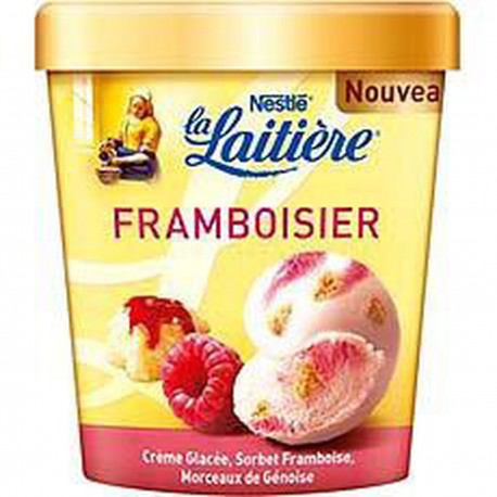 440Ml Glace Framboisier La Laitiere