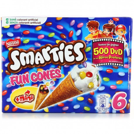 6X75Ml Smarties Fun Cones Nestle