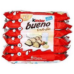 6X2 Barres Bueno White Pack De 6X2 Barres Kinder