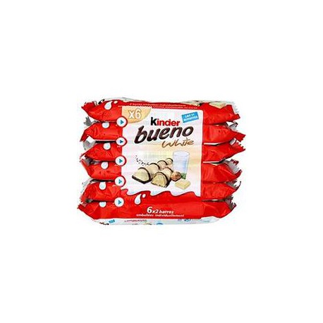 6X2 Barres Bueno White Pack De 6X2 Barres Kinder