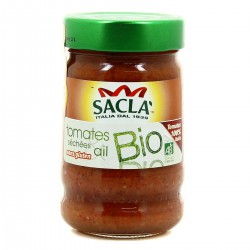 190G Sauce Tomate Sechees Ail Bio Sacla