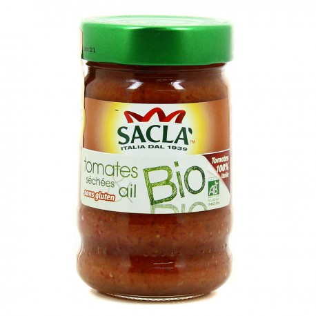190G Sauce Tomate Sechees Ail Bio Sacla