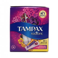 16 Tampon Radiant Reg Tampax